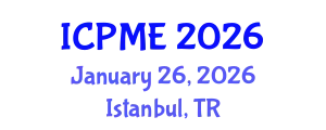 International Conference on Polymer and Material Engineering (ICPME) January 26, 2026 - Istanbul, Turkey