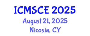 International Conference on Materials Science and Composite Engineering (ICMSCE) August 21, 2025 - Nicosia, Cyprus