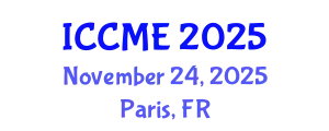 International Conference on Composite Materials Engineering (ICCME) November 24, 2025 - Paris, France
