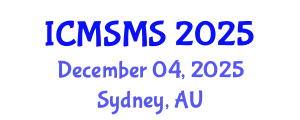 International Conference on Material Strength and Materials Science (ICMSMS) December 04, 2025 - Sydney, Australia