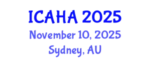 International Conference on Audiology and Hearing Aids (ICAHA) November 10, 2025 - Sydney, Australia