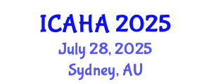 International Conference on Audiology and Hearing Aids (ICAHA) July 28, 2025 - Sydney, Australia