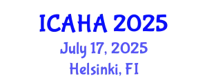 International Conference on Audiology and Hearing Aids (ICAHA) July 17, 2025 - Helsinki, Finland