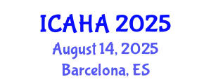 International Conference on Audiology and Hearing Aids (ICAHA) August 14, 2025 - Barcelona, Spain
