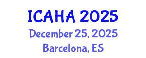 International Conference on Audiology and Hearing Aids (ICAHA) December 25, 2025 - Barcelona, Spain