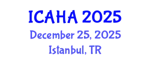 International Conference on Audiology and Hearing Aids (ICAHA) December 25, 2025 - Istanbul, Turkey