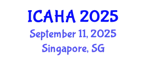 International Conference on Audiology and Hearing Aids (ICAHA) September 11, 2025 - Singapore, Singapore