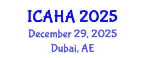 International Conference on Audiology and Hearing Aids (ICAHA) December 29, 2025 - Dubai, United Arab Emirates