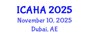 International Conference on Audiology and Hearing Aids (ICAHA) November 10, 2025 - Dubai, United Arab Emirates