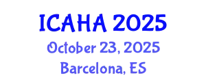 International Conference on Audiology and Hearing Aids (ICAHA) October 23, 2025 - Barcelona, Spain