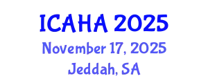 International Conference on Audiology and Hearing Aids (ICAHA) November 17, 2025 - Jeddah, Saudi Arabia