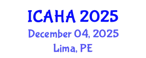 International Conference on Audiology and Hearing Aids (ICAHA) December 04, 2025 - Lima, Peru