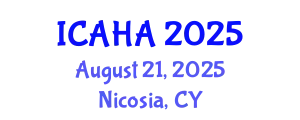 International Conference on Audiology and Hearing Aids (ICAHA) August 21, 2025 - Nicosia, Cyprus