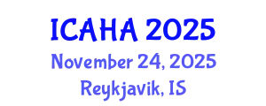 International Conference on Audiology and Hearing Aids (ICAHA) November 24, 2025 - Reykjavik, Iceland