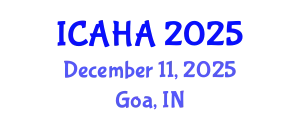 International Conference on Audiology and Hearing Aids (ICAHA) December 11, 2025 - Goa, India