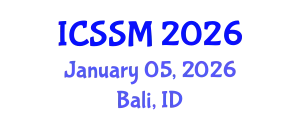 International Conference on Soil Science and Management (ICSSM) January 05, 2026 - Bali, Indonesia