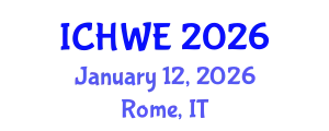 International Conference on Hydroinformatics and Water Engineering (ICHWE) January 12, 2026 - Rome, Italy