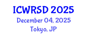 International Conference on Water Resources Sustainable Development (ICWRSD) December 04, 2025 - Tokyo, Japan