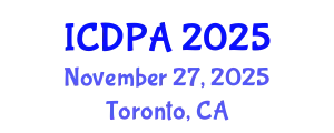 International Conference on Developmental Psychology and Adolescence (ICDPA) November 27, 2025 - Toronto, Canada