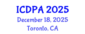 International Conference on Developmental Psychology and Adolescence (ICDPA) December 18, 2025 - Toronto, Canada