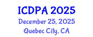 International Conference on Developmental Psychology and Adolescence (ICDPA) December 25, 2025 - Quebec City, Canada