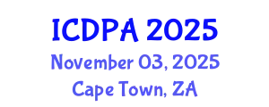 International Conference on Developmental Psychology and Adolescence (ICDPA) November 03, 2025 - Cape Town, South Africa