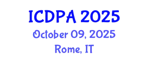 International Conference on Developmental Psychology and Adolescence (ICDPA) October 09, 2025 - Rome, Italy