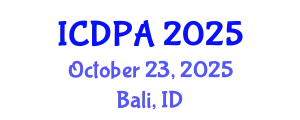 International Conference on Developmental Psychology and Adolescence (ICDPA) October 23, 2025 - Bali, Indonesia