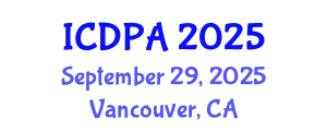 International Conference on Developmental Psychology and Adolescence (ICDPA) September 29, 2025 - Vancouver, Canada
