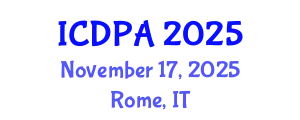 International Conference on Developmental Psychology and Adolescence (ICDPA) November 17, 2025 - Rome, Italy