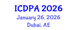 International Conference on Developmental Psychology and Adolescence (ICDPA) January 26, 2026 - Dubai, United Arab Emirates