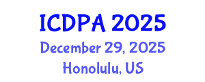 International Conference on Developmental Psychology and Adolescence (ICDPA) December 29, 2025 - Honolulu, United States