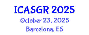 International Conference on Animal Sciences and Genetic Research (ICASGR) October 23, 2025 - Barcelona, Spain