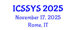 International Conference on Sport Science and Youth Sport (ICSSYS) November 17, 2025 - Rome, Italy