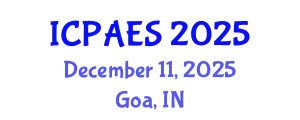 International Conference on Physical Activity and Exercise Sciences (ICPAES) December 11, 2025 - Goa, India