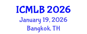 International Conference on Machine Learning and Bioinformatics (ICMLB) January 19, 2026 - Bangkok, Thailand