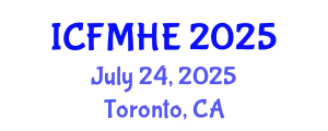 International Conference on Fluid Mechanics and Hydraulic Engineering (ICFMHE) July 24, 2025 - Toronto, Canada