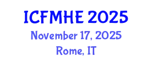 International Conference on Fluid Mechanics and Hydraulic Engineering (ICFMHE) November 17, 2025 - Rome, Italy