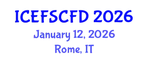 International Conference on Experimental Fluid Science and Computational Fluid Dynamics (ICEFSCFD) January 12, 2026 - Rome, Italy