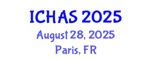 International Conference on Humanitarian Aid and Service (ICHAS) August 28, 2025 - Paris, France