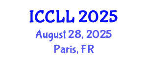 International Conference on Chinese Language and Linguistics (ICCLL) August 28, 2025 - Paris, France