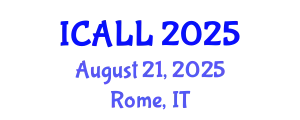 International Conference on Arabic Language and Linguistics (ICALL) August 21, 2025 - Rome, Italy