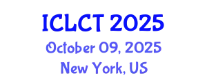 International Conference on Linguistics and Cognitive Theory (ICLCT) October 09, 2025 - New York, United States