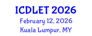 International Conference on Digital Libraries and Educational Technology (ICDLET) February 12, 2026 - Kuala Lumpur, Malaysia