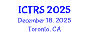 International Conference on Theology and Religious Studies (ICTRS) December 18, 2025 - Toronto, Canada
