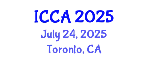 International Conference on Climate Change and Agroecology (ICCA) July 24, 2025 - Toronto, Canada