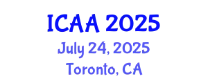 International Conference on Astronomy and Astrophysics (ICAA) July 24, 2025 - Toronto, Canada