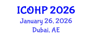 International Conference on Occupational Health Psychology (ICOHP) January 26, 2026 - Dubai, United Arab Emirates