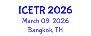 International Conference on Environmental Technology and Recycling (ICETR) March 09, 2026 - Bangkok, Thailand