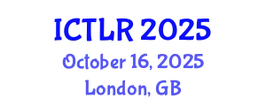 International Conference on Tax Law and Regulations (ICTLR) October 16, 2025 - London, United Kingdom
